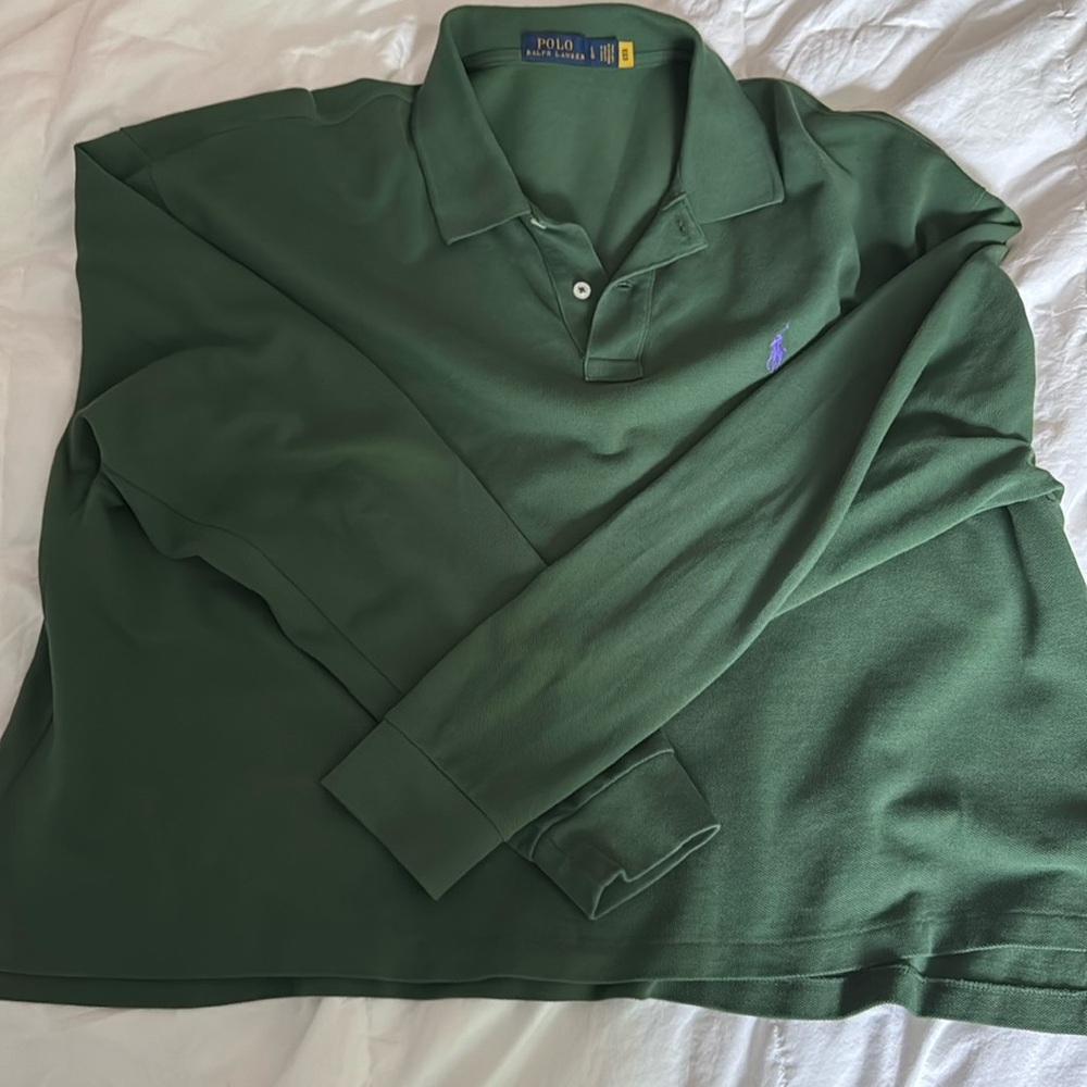 Ralph Lauren Cropped Long Sleeve Polo